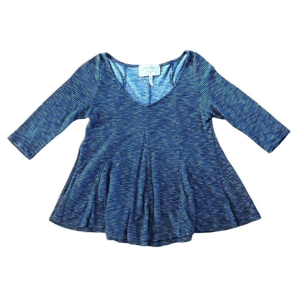 Puella Anthropologie Striped Babydoll Tunic Top | Women's XS